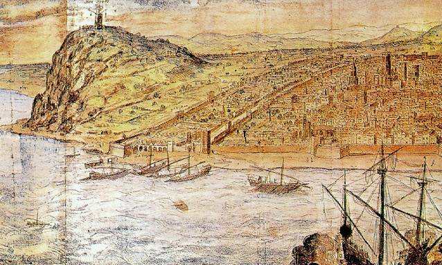 La rambla entre murs